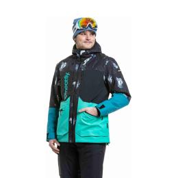Pánská zimní bunda na lyže/snowboard Meatfly Manifold jacket 2 5/2 6 Deep Lake