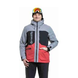 Pánská zimní bunda na lyže/snowboard Meatfly Manifold jacket 2 5/26 Silver/Red
