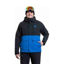 Pánská zimní bunda na lyže/snowboard Meatfly Vertigo jacket 2 5/26 Black/Blue Sky