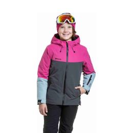 Dětská bunda na lyže/snowboard Meatfly Deliah Girls Jaacket 2 5/2 6 Grey Dark/Pink