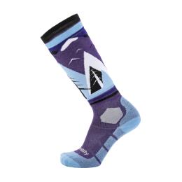 SNB a SKI ponožky Meatfly Leeway SNB Socks 25/26 Purple Mountains