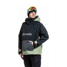 Zimní bunda na lyže/snowboard Meatfly Maddie 2 5/2 6 Black/Olive Light