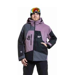 Zimní bunda na lyže/snowboard Meatfly Shader 2 5/2 6 Gray Dark/Orchid