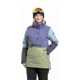 Dámská zimní bunda na lyže/snowboard Meatfly Aiko 25/26 Olive Light/Purple Light