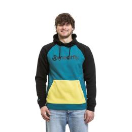 Pánská technická mikina MEATFLY Gravel 25/26 Hb Blue / Lime