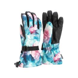 Dámské rukavice Meatfly Gazie 25/26 Pink Flowers