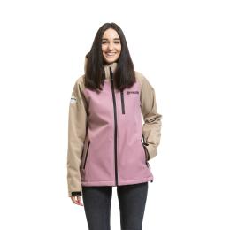 Dámská podzimní softshell bunda Meatfly Zaja 202 6 Safari / Rose