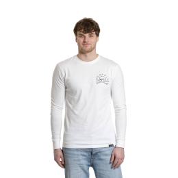 Pánské tričko s dlouhým rukávem Meatfly Judgement 30 2026 White
