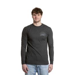 Pánské tričko s dlouhým rukávem Meatfly Judgement 30 2026 Charcoal Heather