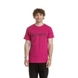 Pánské tričko Meatfly Striped Logo 2026 Dark Violet