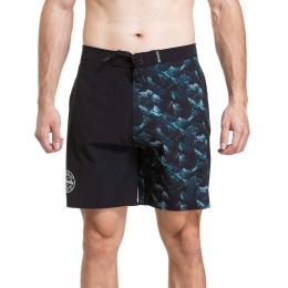 Pánské plavky Meatfly Ernie Boardshorts 19" - 202 6 Green Mountains / Quiet Gray