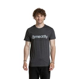 Pánské tričko Meatfly MF Logo 2026 Charcoal Heather