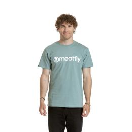 Pánské tričko Meatfly MF Logo 2026 Dusty Mint