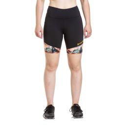 Dámské biker kraťasy Meatfly Shorbi Long 26/27 Mango Mountains