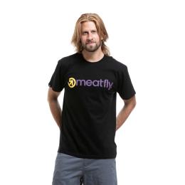Pánské tričko Meatfly Joe 26/27 Black/Purple