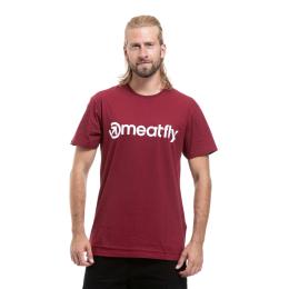 Pánské tričko Meatfly MF Logo 26/27 Brown Red