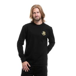 Pánské tričko s dlouhým rukávem Meatfly Lonrrow 26/27 Black