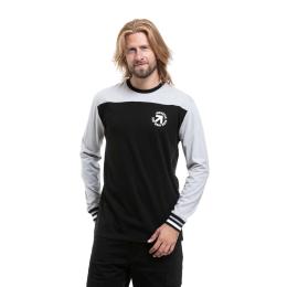 Pánské tričko s dlouhým rukávem Meatfly Judgement 26/27 Quiet Gray / Black