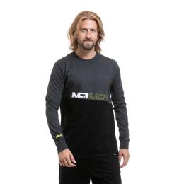 Pánské tričko s dlouhým rukávem Meatfly Judgement 26/27 Charcoal Heather / Black