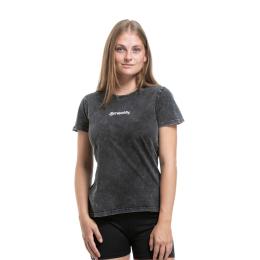 Dámské tričko Meatfly Shori 26/27 Black Acid Wash / Mountains