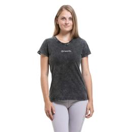 Dámské triko Meatfly Cordie 26/27 Black Acid Wash / Gray Mnt