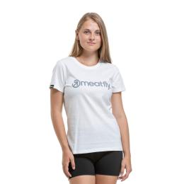 Dámské triko Meatfly Ladies MF Logo 26/27 White/Grey